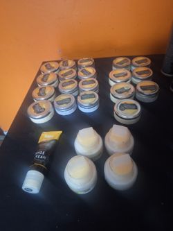 KAPS-SHOES POLISH.   Brown,  Black,  Cream.   $3  Each can.. 3 leather wax paste polish