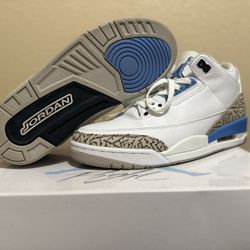 (R3P 1:1) Air Jordan 3 UNC - Size 9.5 Used 