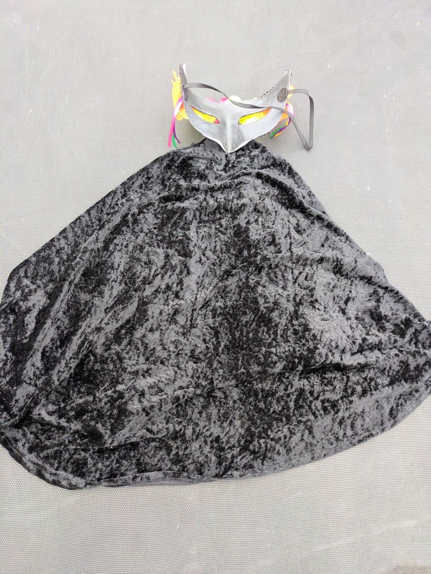 Little Halloween Cape And Mask