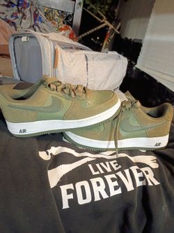 Nike Air Force 1 Low Olive Green Sneakers