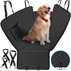 Brand New - Dog Car Seat Cover for Back Seat Dog Seat Cover with Storage Pocket Dog Hammock Protects Against Dirt Dog Seat Covers for Cars Scratch Pre