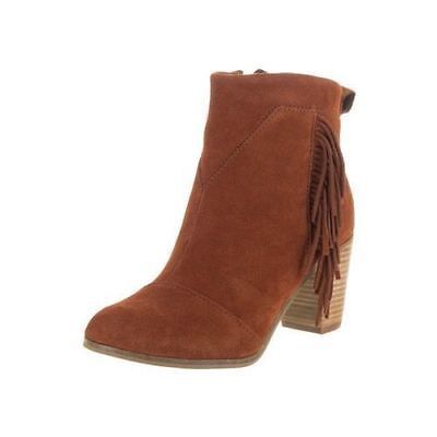 Brand New Tom’s Lunata Cognac Suede With Fringe