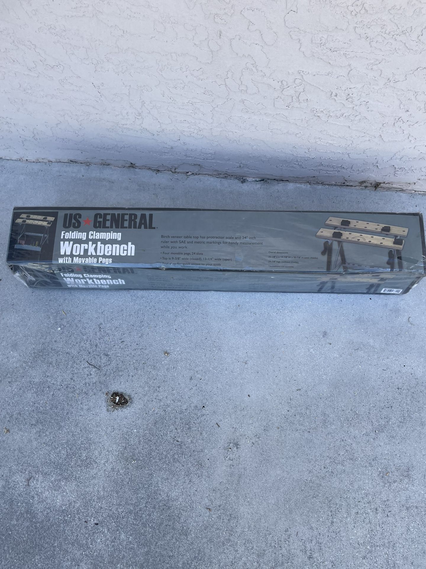 US General Folding Clamping Workbench New In Box $20