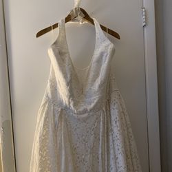 David’s Bridal Halter Wedding Dress 