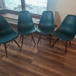 Teal Dining Room Chair Set of 4