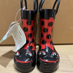Western Chief Lady Bug Rain boots Little Girls Size 5