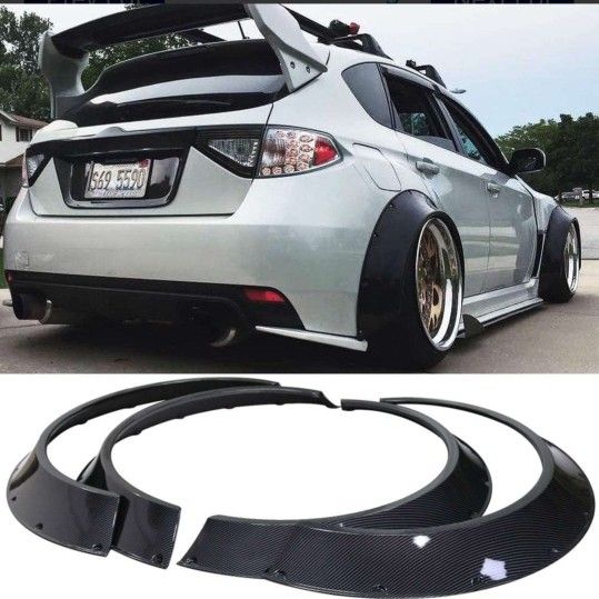 Kyostar New School 4Pcs 800mm Universal Car Fender Flares Wheel Arches (Carbon Fiber