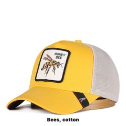 Yellow Honey Bee Cap 