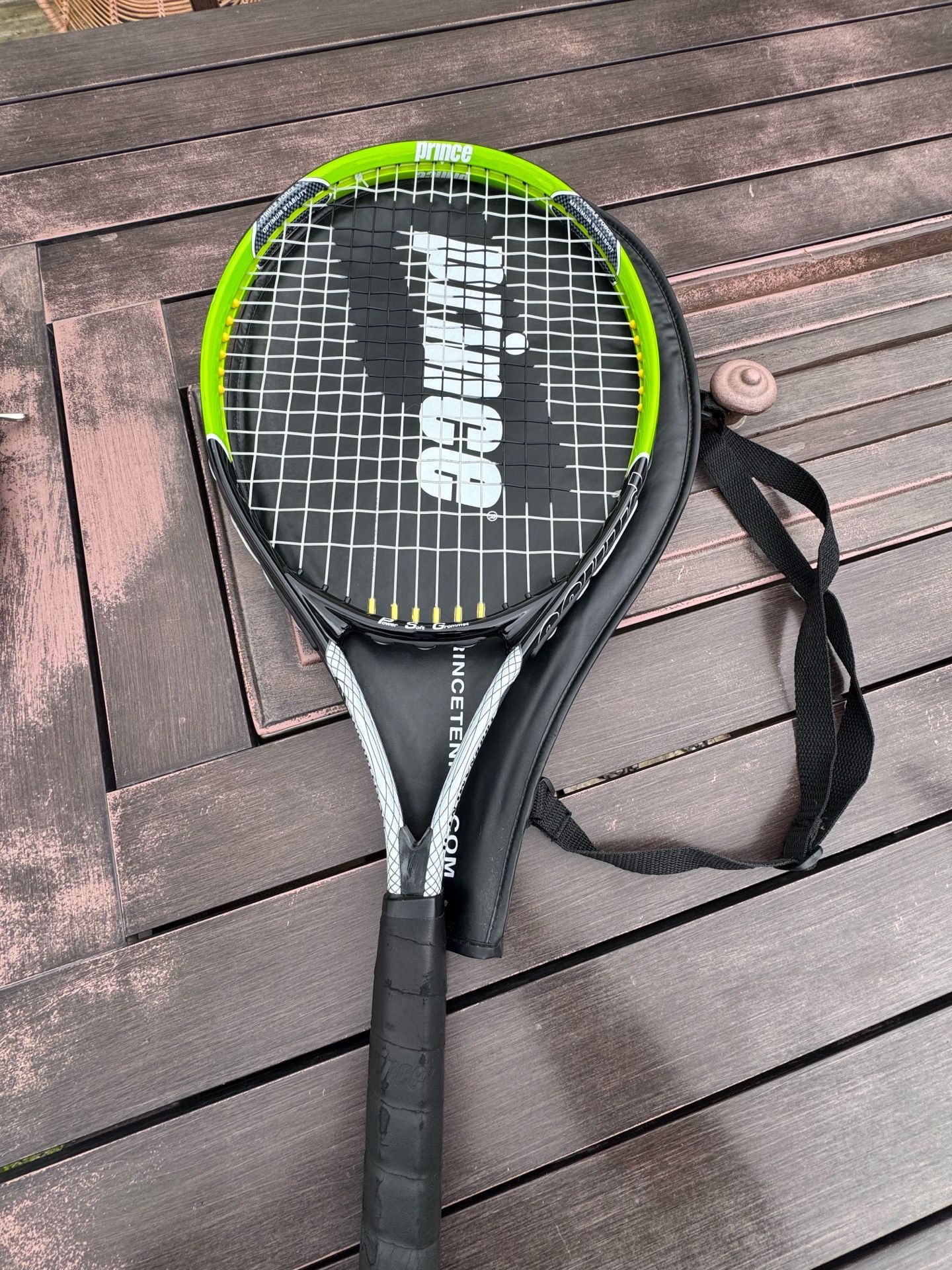 Prince Wimbledon Tournament II tennis racquet with case
