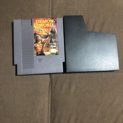 Used NES game. Demon sword