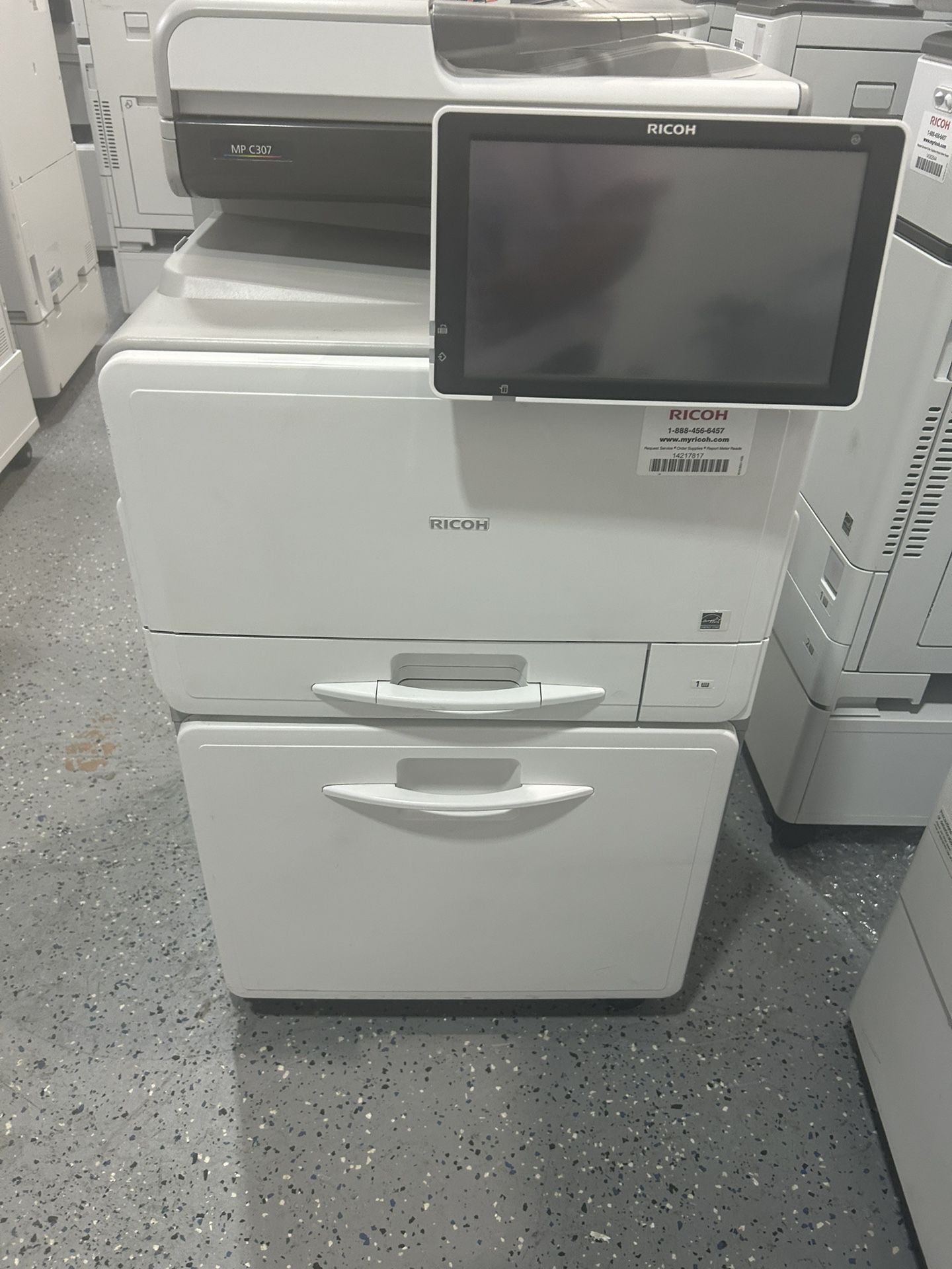 Office Printer Ricoh Mp C307 Color Copier Machine Laser