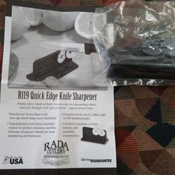 RADA Quick Edge Knife Sharpener R119 R or L Handed With Instructions USA Made