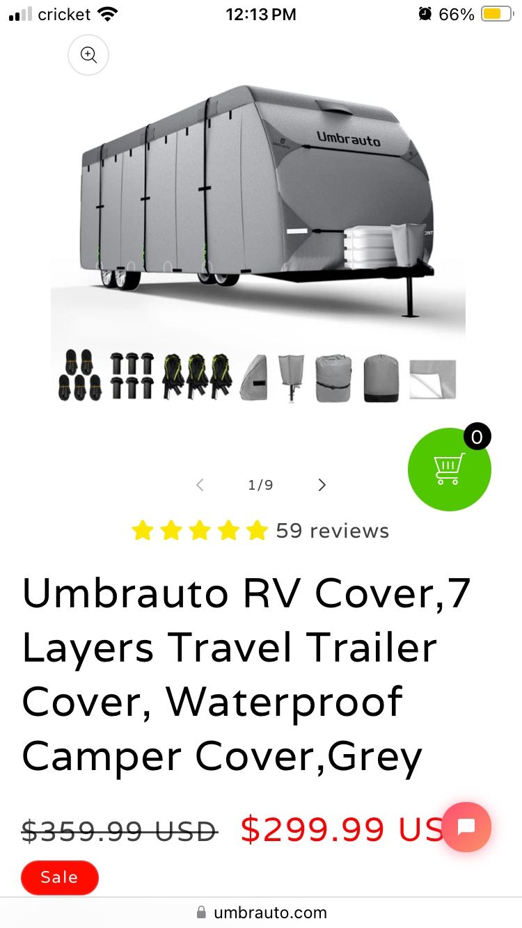 Umbrato RV Cover 14-16ft 7 Layer UA2001-1416 NEW