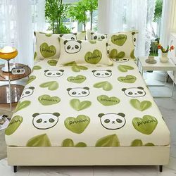 100% Pure Cotton Fitted Bedsheets 3pcs 