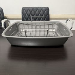 Circulon Nonstick Roasting Pan / Roaster with Rack - 17 Inch x 13 Inch