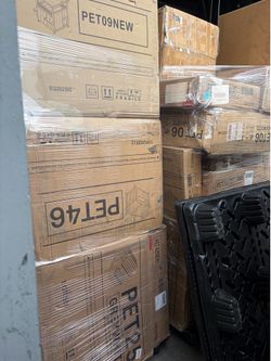 Solid Wood Pet Cages / Storage Cabinets / Garden Planters / Camping Beds, etc. — Return Pallets