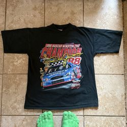 Dale Earnhardt Jr. 1999 Winston cup NASCAR Championship Graphic tee Size:Large 