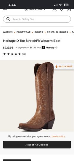 Women’s Ariat Boots- 6.5