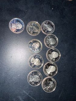 Proof US Quarters Dollar Coins Lot of 11