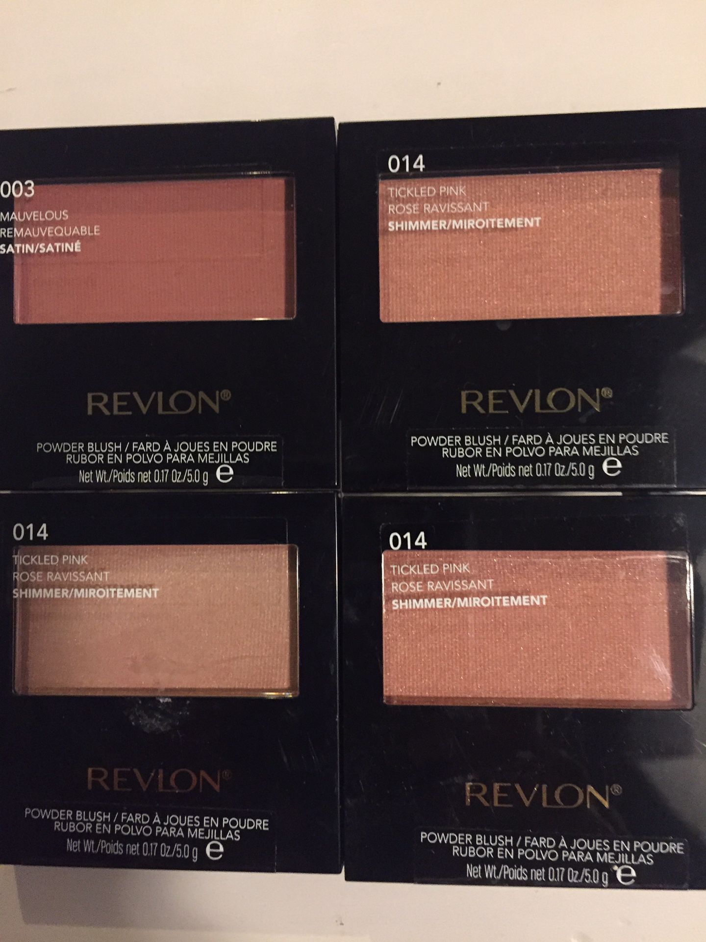 $20 for this 4pcs of Revlon blush on it’s all brand new and pick up Gahanna