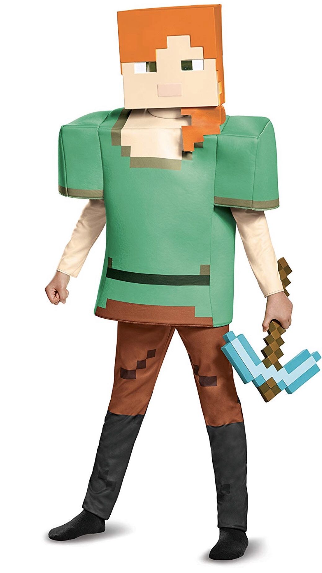 🎃 New, MINECRAFT “ALEX” Costume! Size 7-8 💥CHECK OUT MY PAGE FOR LOTS MORE HALLOWEEN COSTUMES!!!