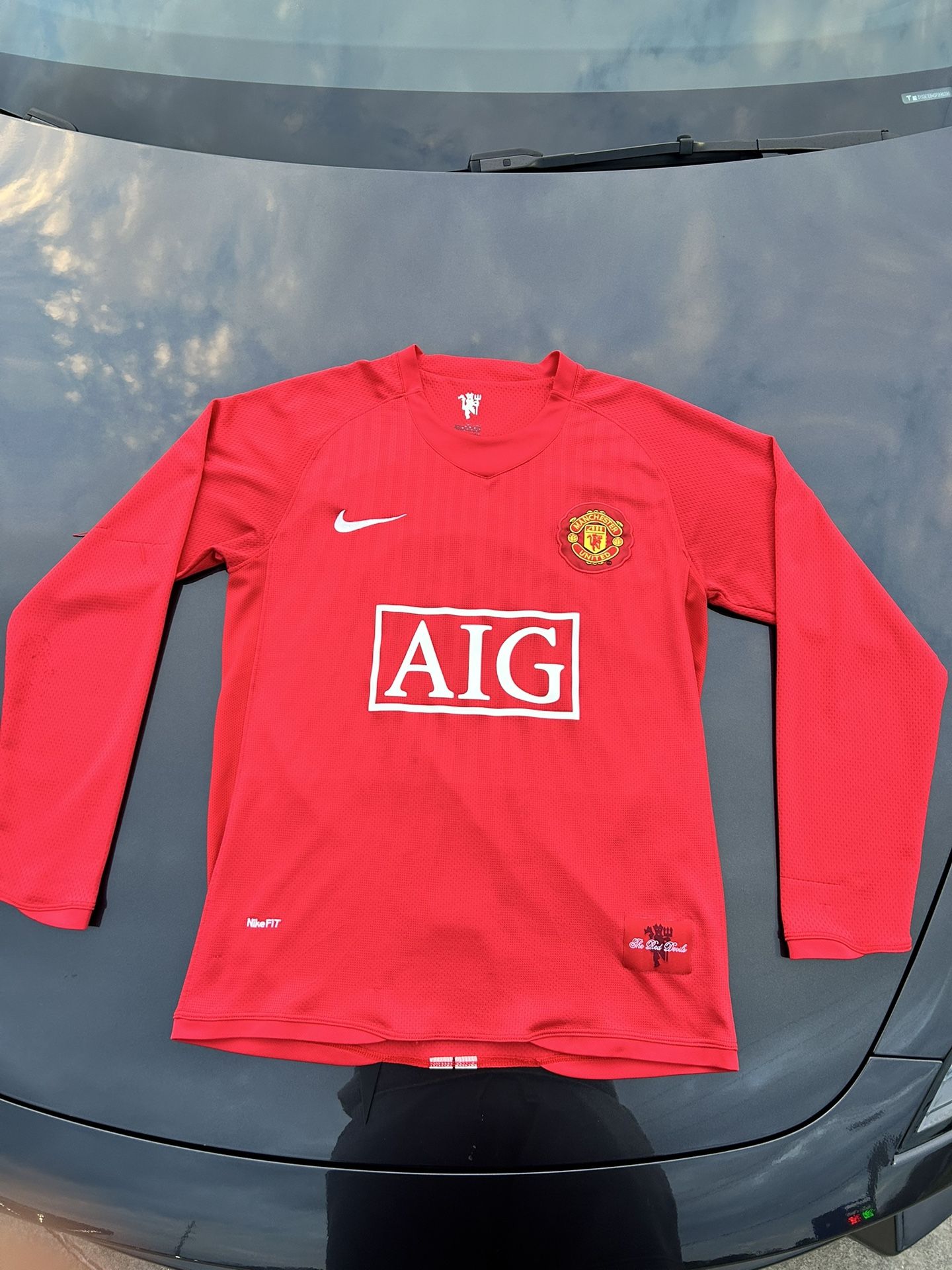 *BEST OFFER* RONALDO MANCHESTER UNITED SOCCER JERSEY LONG SLEVE MEDIUM