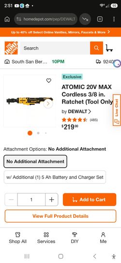Dewalt 3/8 20v ratchet