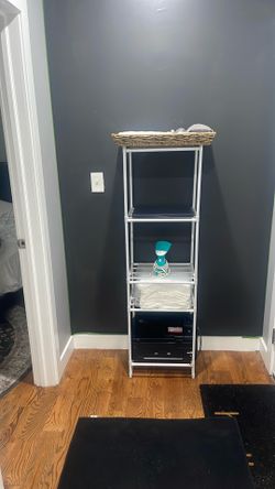 White 5-Tier Storage Shelf Organizer