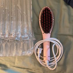 Hair Brush Straightener 