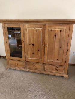 Solid Wood Media Entertainment Center