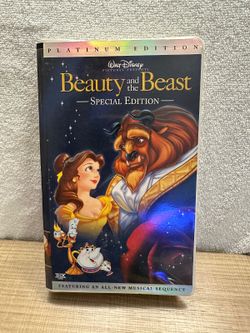 Beauty and the Beast Special Edition VHS Tape Platinum Edition