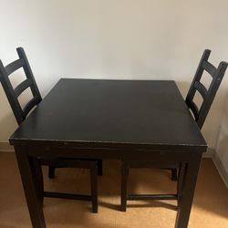 Wood Table w/ Chairs