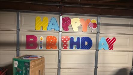 Happy birthday yard sign