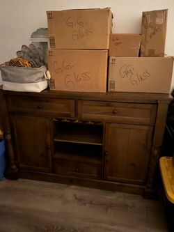 Large dining room set and bar
