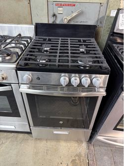 GE Stainless steel 4 burner range stove 24 inches