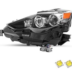 LED Headlight Assembly Fit for 2014 2015 2016 Lexus IS 2015 1S IS200t IS300 Headlamp Replacement Left Driver Side