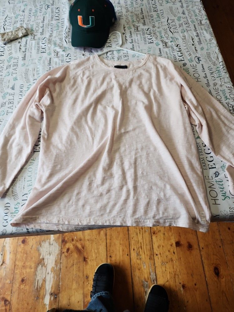 Kith Salmon Color Long Sleeve Shirt Size Large 