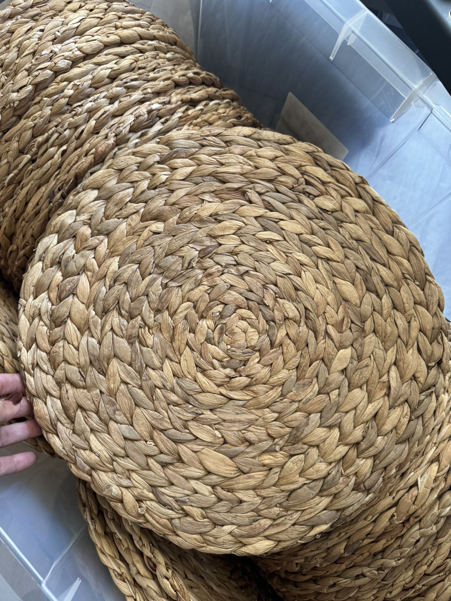 Water hyacinth Charger Plates 15”