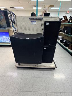 B-52 Professional PA system – includes 2 full-range speakers + subwoofer