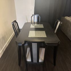 Dining Table Set With 4 Chairs
