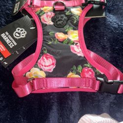Dog Harness girly flowers