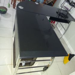 Used Black Corner Desk