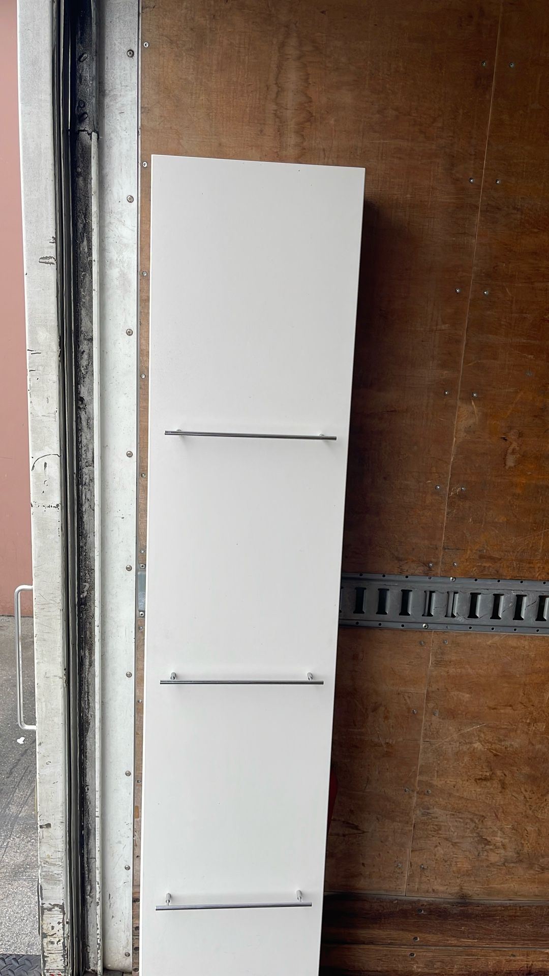 White Shelf Cabinet Attaches To Wall