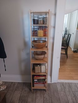 Wooden Ikea Shelving