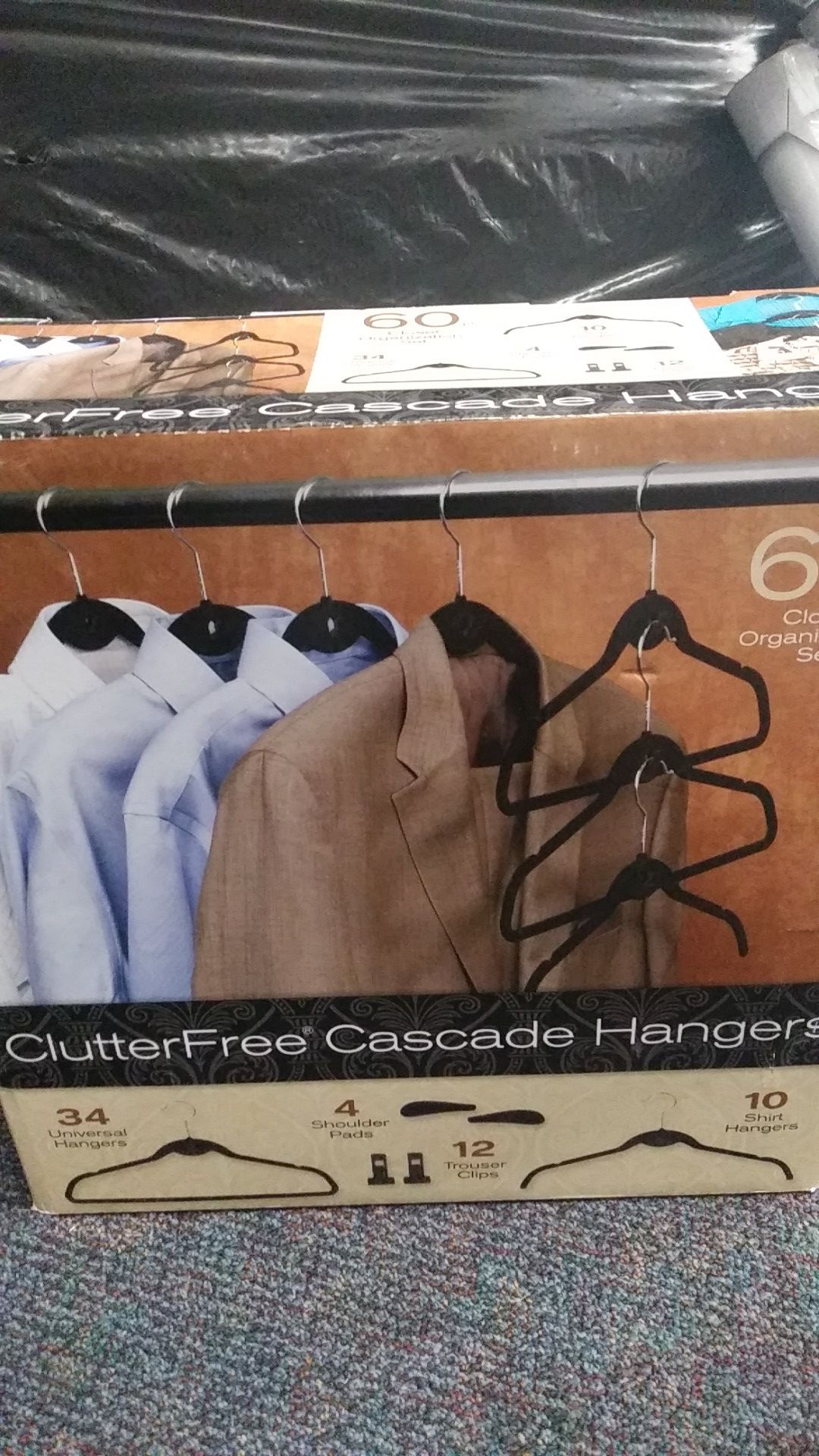 Clutter-free Cascade hangers set