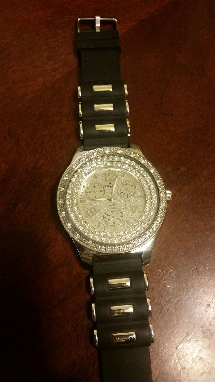 Blingstar quartz stainless steel watch for men