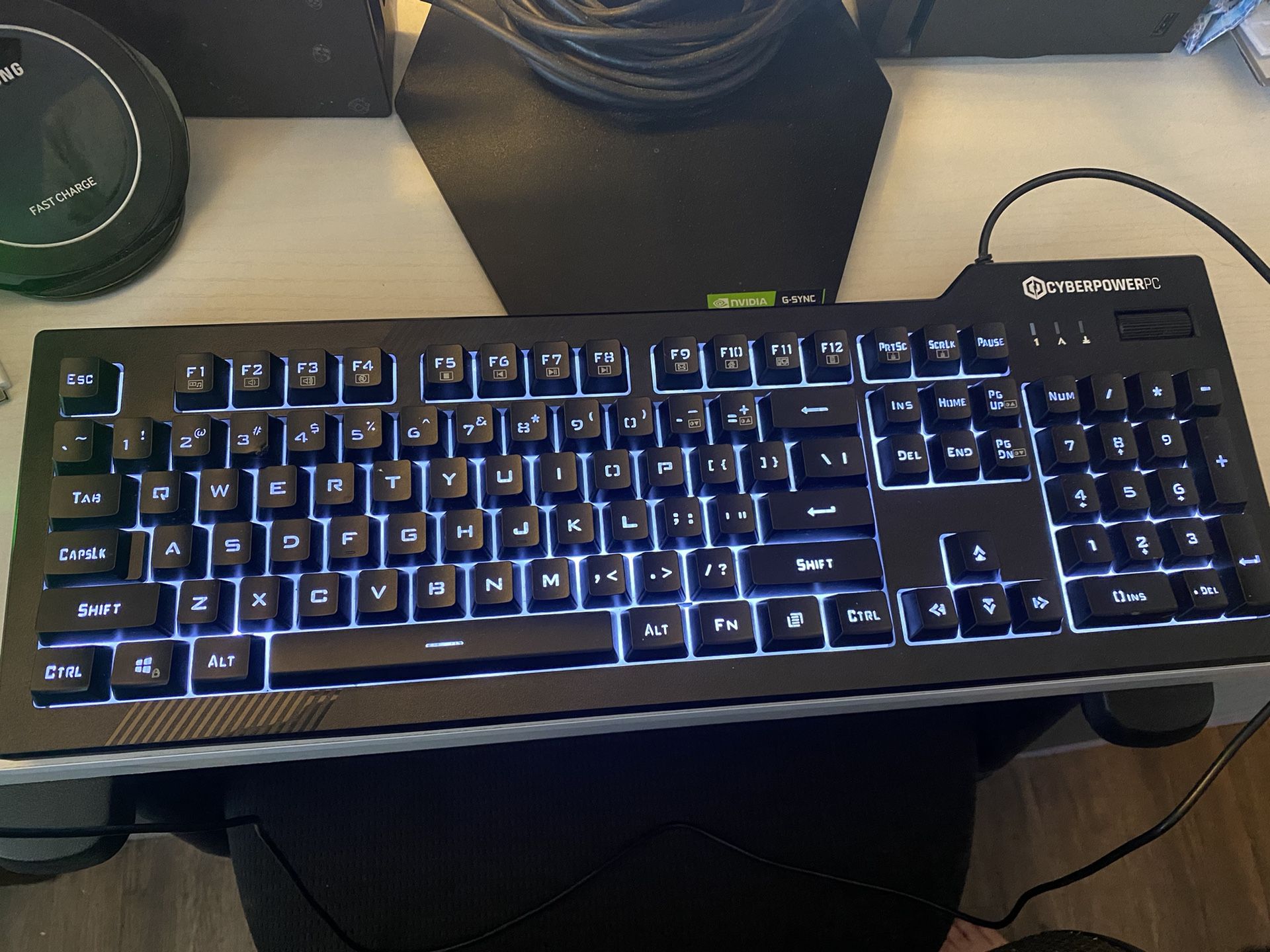 Cyberpowerpc Wired Gaming Keyboard 01 Nohi White Led Backlit – VJIPHE