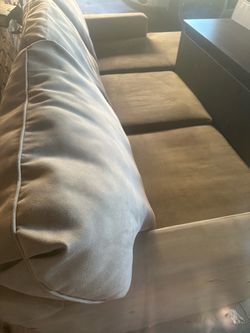 Light blue/grey Sectional.