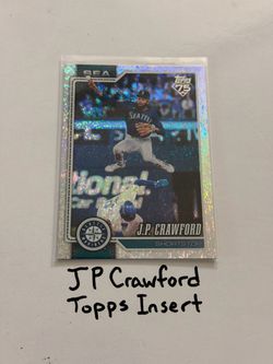 JP Crawford Seattle Mariners Shortstop Topps Short Print Insert Card.