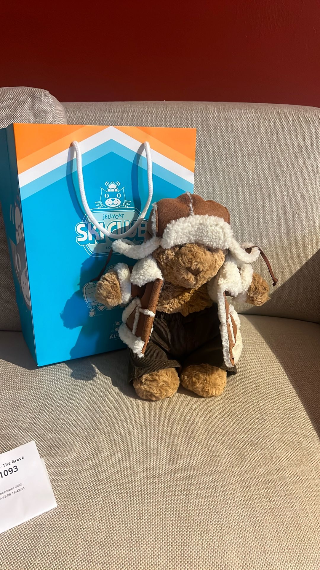 Jellycat Bartholomew Bear Alpine Outfit Ski